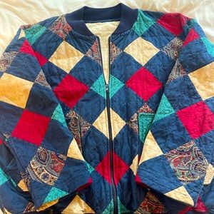 Boho Vintage Handmade Quilted Jacket